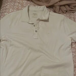 Rag and Bone Men's White Polo Shirt